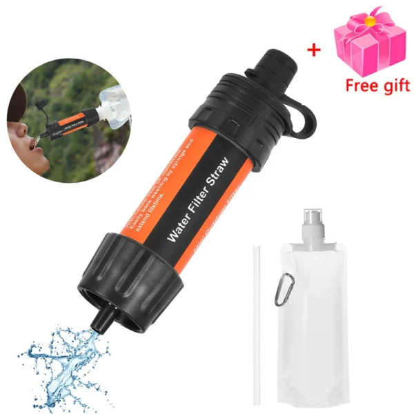 Camping Water Filter Straw 200L