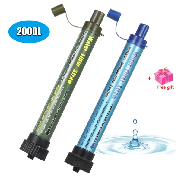 Camping Water Filter Straw 200L