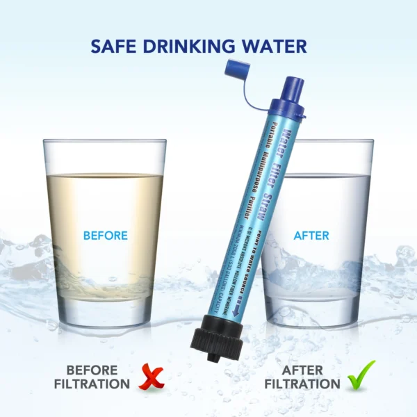 Camping Water Filter Straw 200L