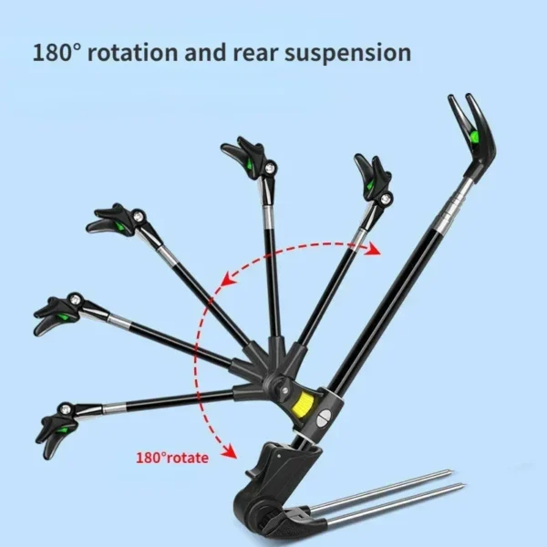 CHFENGASQ's Stainless Steel Thickened Telescopic Fishing Rod Bracket
