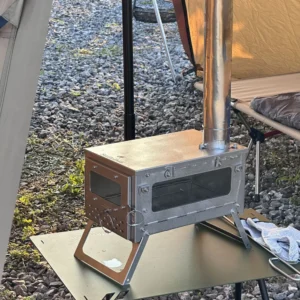 Folding Chimney Camp Wood Stove