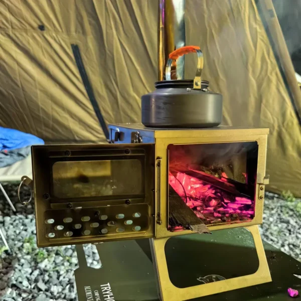 Folding Chimney Camp Wood Stove - Image 4