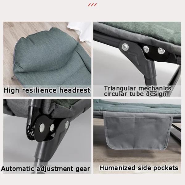 Folding Siesta Recliner Bed Cot