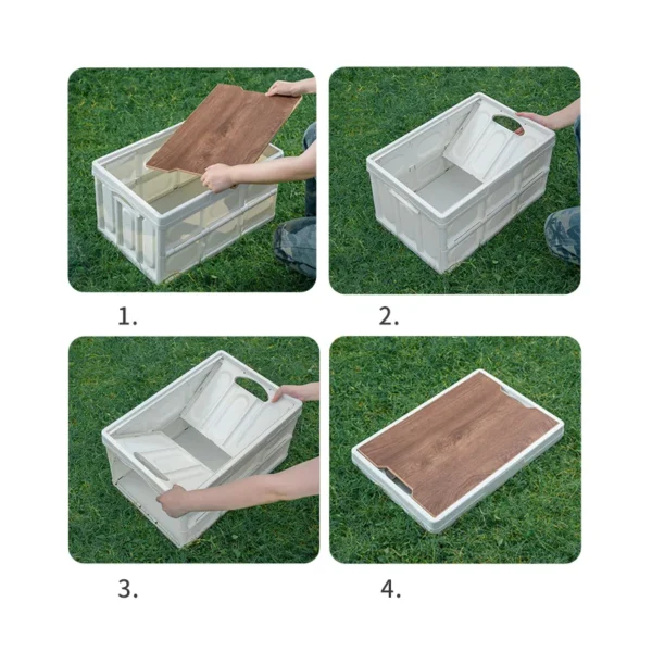 GIANXI's  Folding Box With Wooden Lid