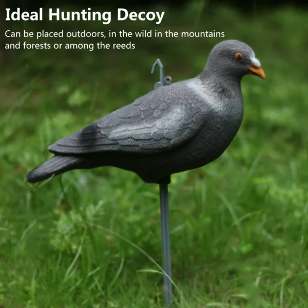 GUGULUZA's 1/3/6PCS Flocked Pigeon Decoy 12 inch