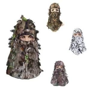 Hunting Maple leaf style Camouflage Face mask Hood