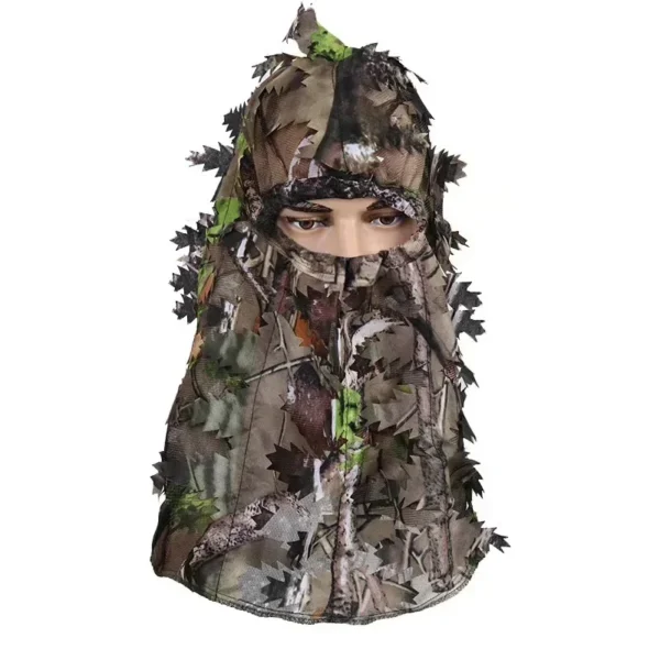 Hunting Maple leaf style Camouflage Face mask Hood