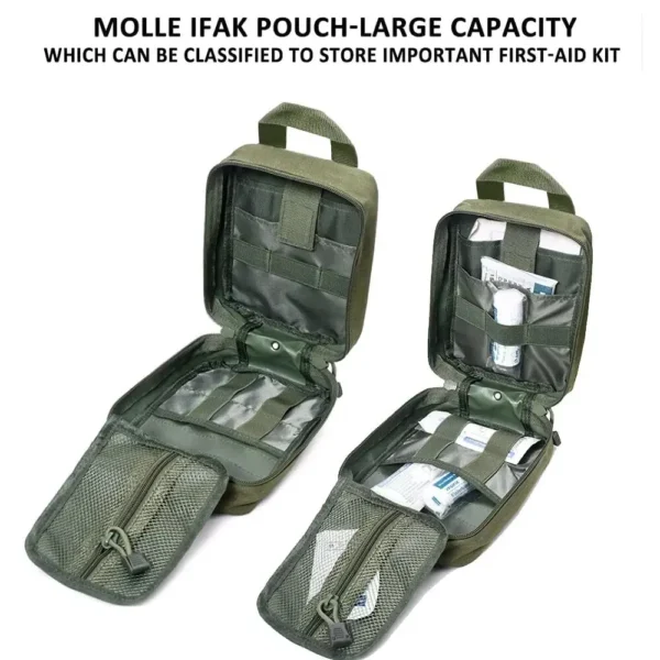 IFAK Molle's Tactical Military First Aid Kit With Equipment and Medical Supplies