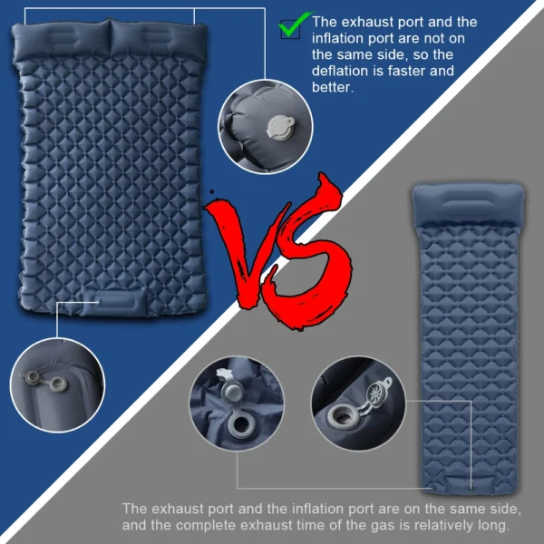 Inflatable Mattress 2 Person with Air Pillow