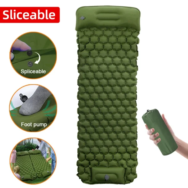 Inflatable Mattress 2 Person with Air Pillow