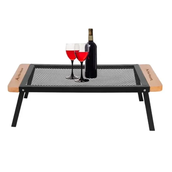Iron Mesh Portable Barbecue Table