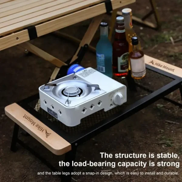 Iron Mesh Portable Barbecue Table