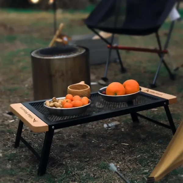 Iron Mesh Portable Barbecue Table