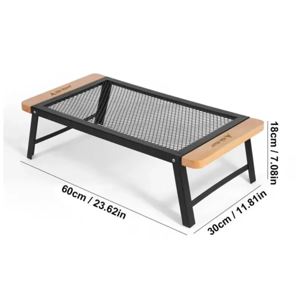 Iron Mesh Portable Barbecue Table