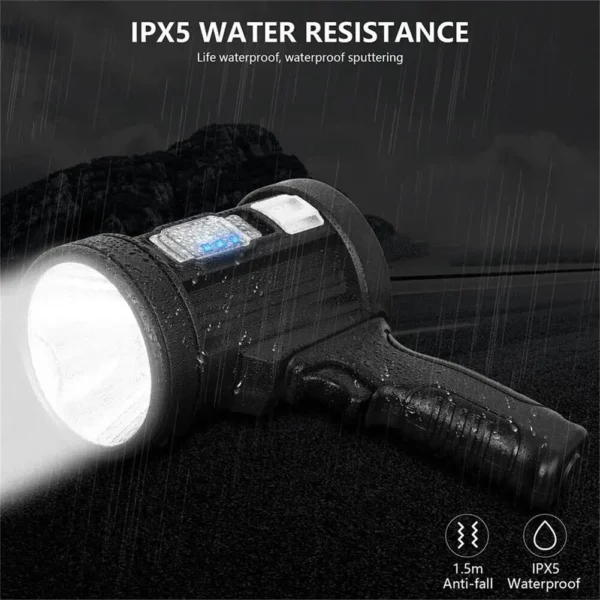 LED Rechargeable Spotlight 6000mAh Battery