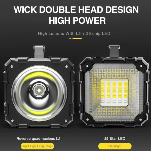 LETOUR Double Head Handheld Floodlight
