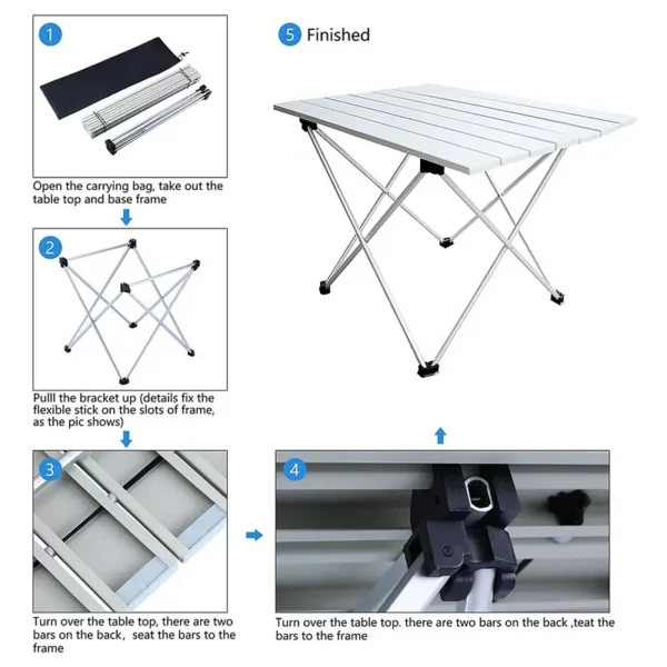 Lighten Up's Ultralight Aluminum Camp Table