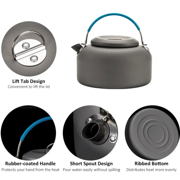 LIXADA's Aluminum Camping Teapot Kettle - Image 4