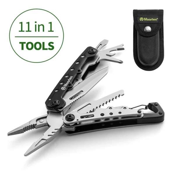 MAARTEN'S Multitool, 11 in 1 Hard Stainless Steel