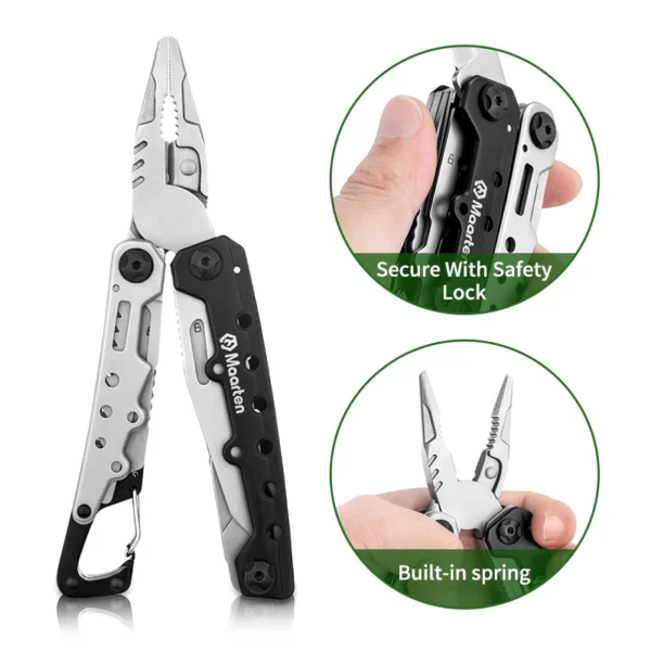MAARTEN'S Multitool, 11 in 1 Hard Stainless Steel