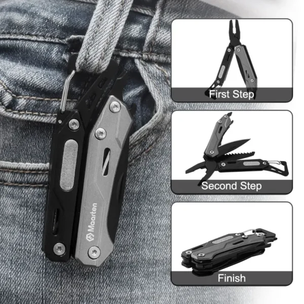 MAARTEN's Multitool, 9-in-1 Stainless Steel