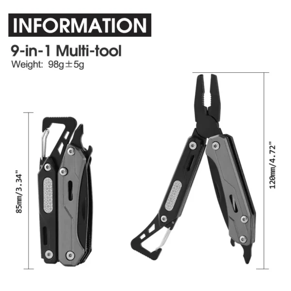 MAARTEN's Multitool, 9-in-1 Stainless Steel