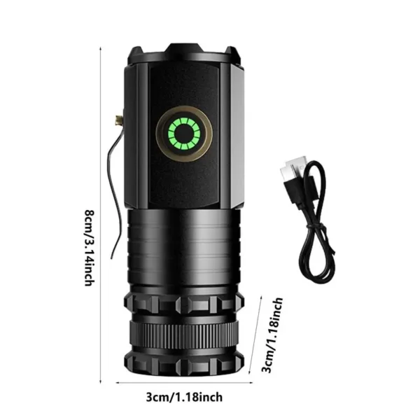 Mini Flashlights Three-Eyed Design