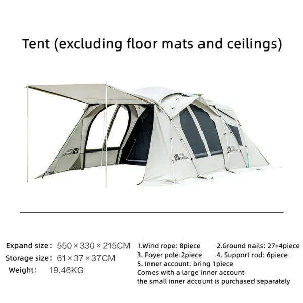 Mobi Garden's 3-4 People Tunnel Tent