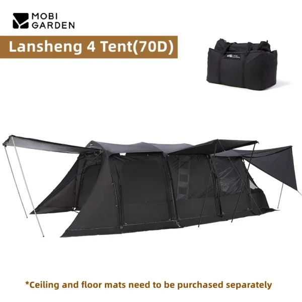 Mobi Garden's  Wide Space Black Tent