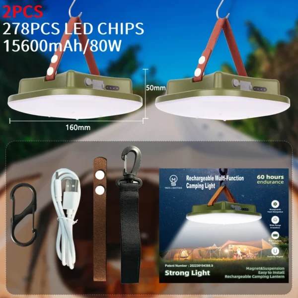 MOSLIGHTING 80W Camping Lantern