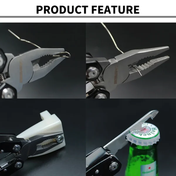 Multitool Stainless Steel Foldable Knife Pliers
