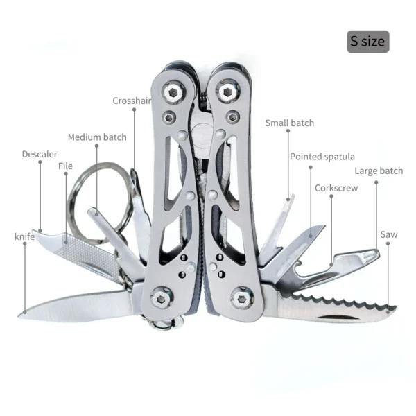 Multitool Stainless Steel Foldable Knife Pliers
