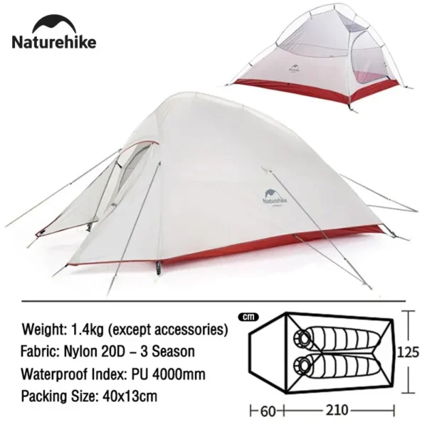 Naturehike's  2 Person Camping Tent