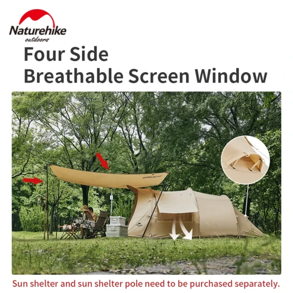 Naturehike's EAVES Tunnel Tent Double Layer