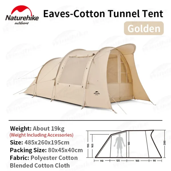 Naturehike's EAVES Tunnel Tent Double Layer