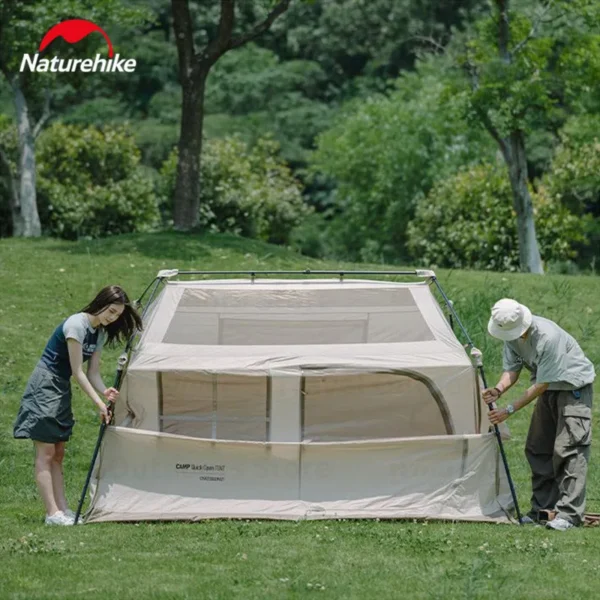 Naturehike's Village 6.0 Open Tent Titanium Black