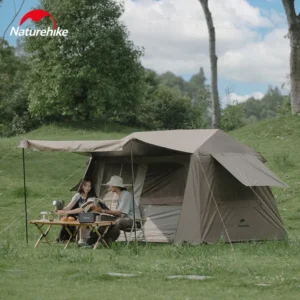 Naturehike's Village 6.0 Open Tent Titanium Black