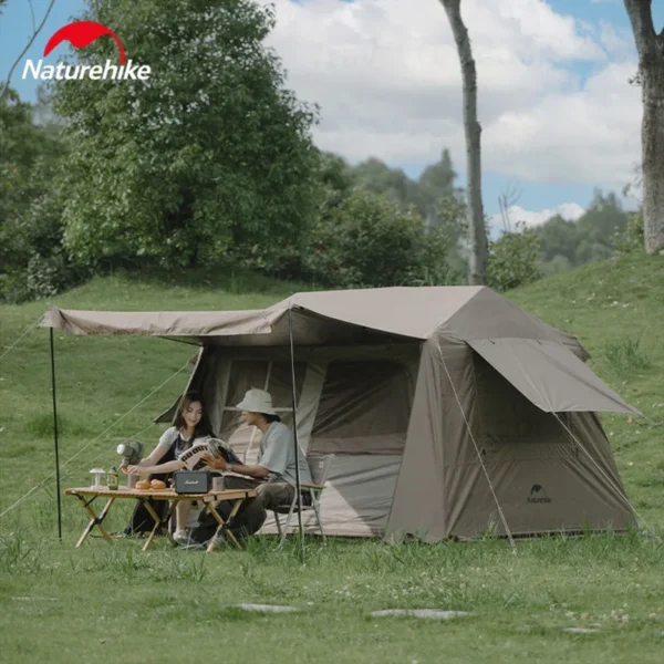Naturehike's Village 6.0 Open Tent Titanium Black