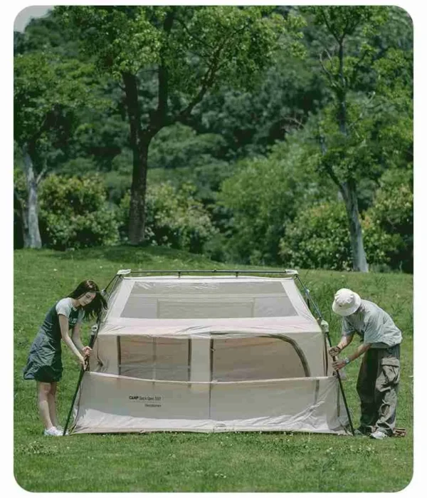 Naturehike's Village 6.0 Ridge Titanium Black Cabin Tent