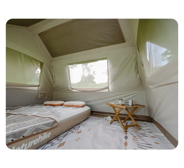 Naturehike's Village 6.0 Ridge Titanium Black Cabin Tent