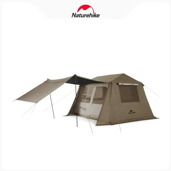 Naturehike's Village 6.0 Ridge Titanium Black Cabin Tent