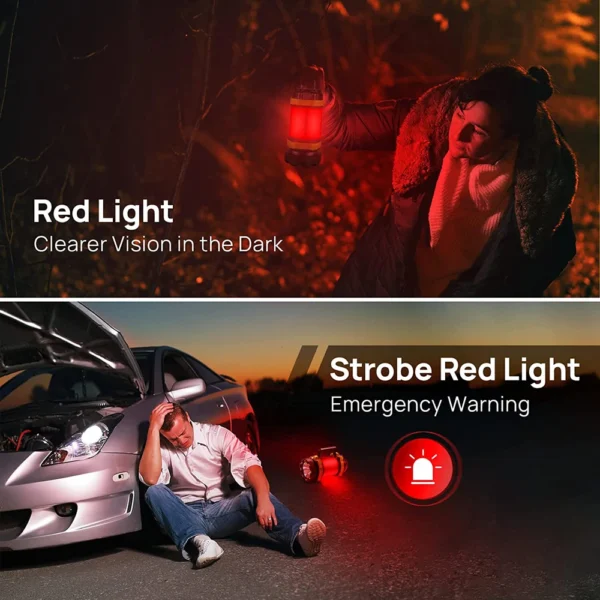 New Camping Lantern Rechargeable Flashlight 3000mAh Power Bank 6 Modes Waterproof Led Lantern Camping Hiking Outdoor Recreations - Image 3