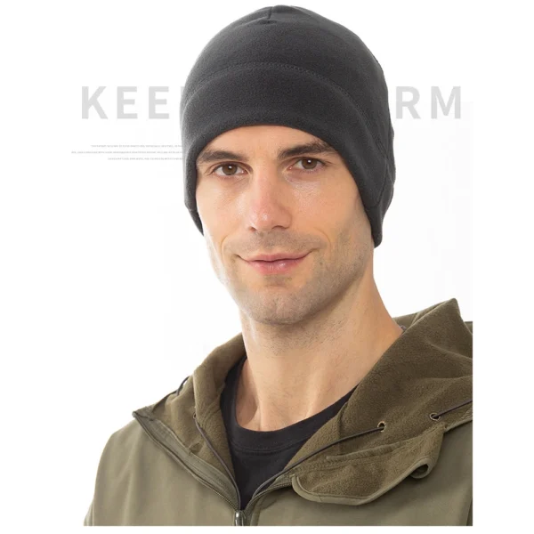 Outdoor Fleece Sports Beanie for Hiking and Hunting