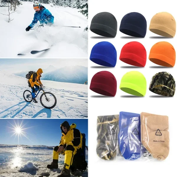Outdoor Fleece Sports Beanie for Hiking and Hunting