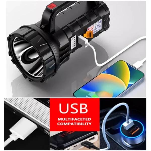 Outdoor LED Lamp Handheld Spotlight Portable