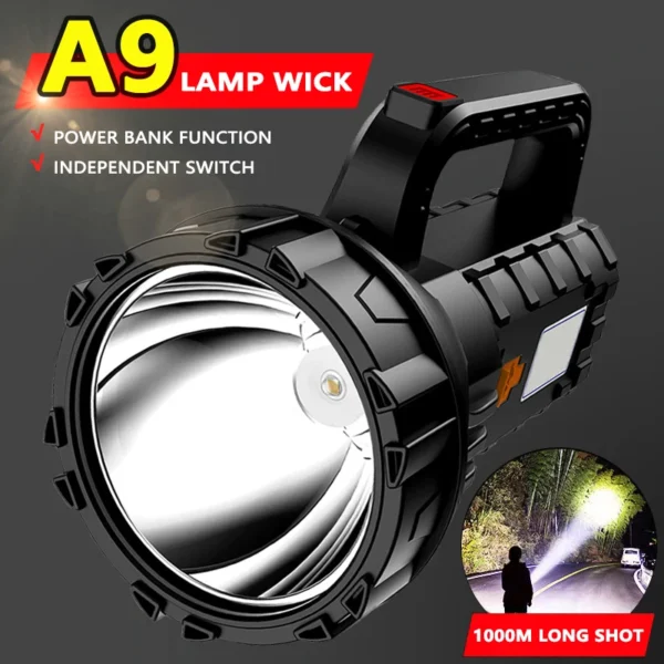 Outdoor LED Lamp Handheld Spotlight Portable