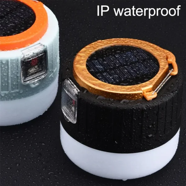 Outdoor Solar LED Camping Lights USB Rechargeable Tent Portable Lanterns Emergency Lights For Fishing Barbecue Camping Lighting - Image 5