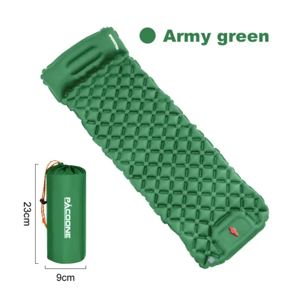 PACOONE's Inflatable Mattress Sleeping Pad With Pillows