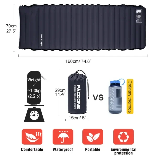 PACOONE's Self-inflating Air Mattress