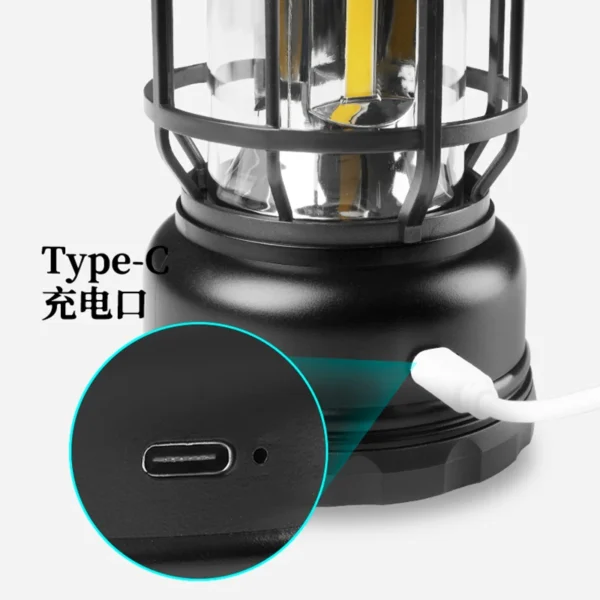 Portable Camping USB Recharging Lantern - Image 2